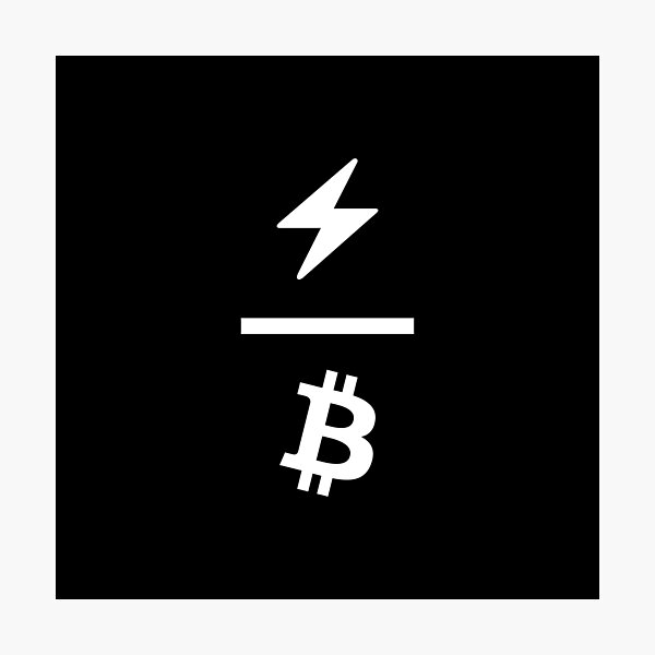 Artikel-Vorschau von Lightning Network x Bitcoin Network Logo  / 2nd Layer Solution / V02 Weiß, designt und verkauft von NautilusMare.