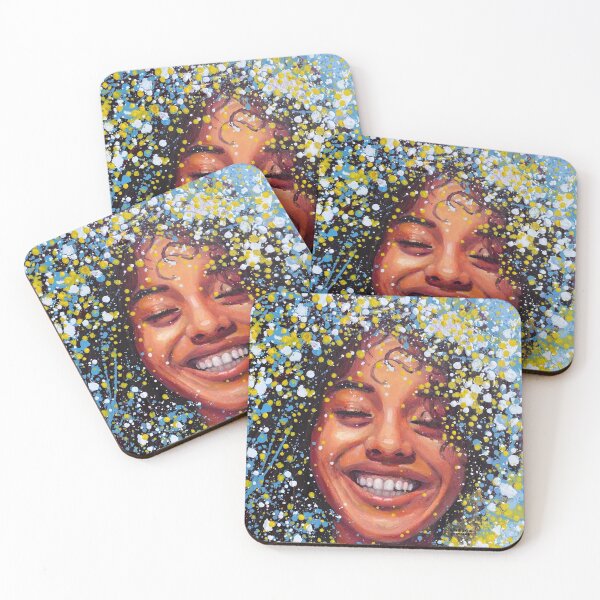 Item preview, optimistic woman smiling girl face designed and sold by MontekkiArt.