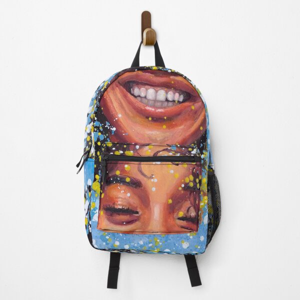 Item preview, optimistic woman smiling girl face designed and sold by MontekkiArt.