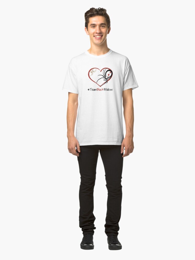 Alternate view of Team Black Widow - Lactrodectus in love Classic T-Shirt