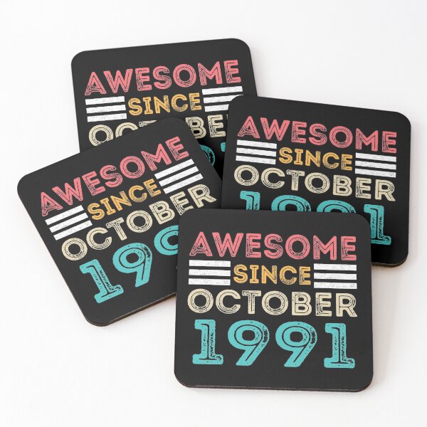 Item preview, Retro Vintage 29th Birthday - Awesome Since October 1991 designed and sold by meedTee.
