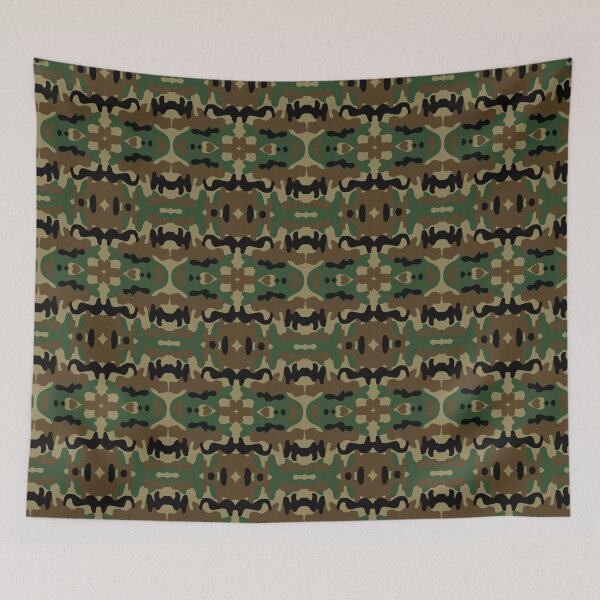Item preview, Black, Green and Brown Camouflage Pattern designed and sold by MimsTees.