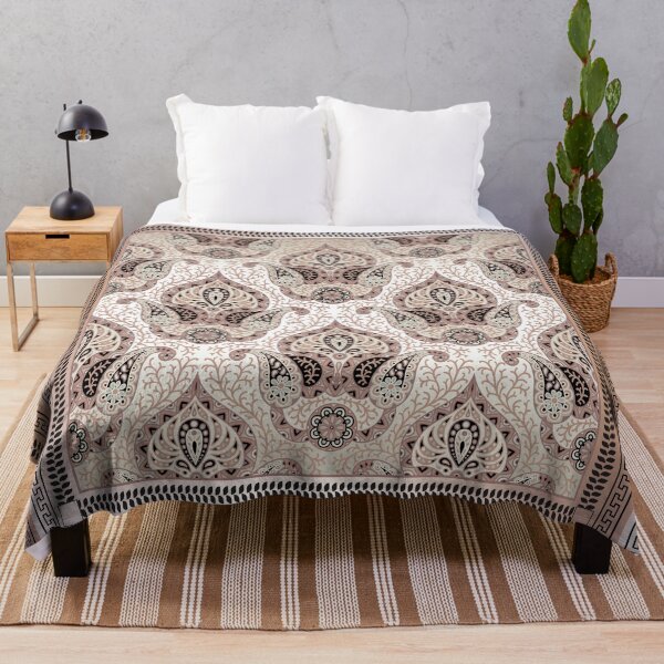Item preview, Greek Key Border Peach Pink Paisley Design designed and sold by Yiorgos Designs.