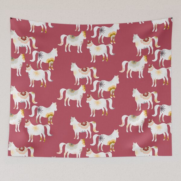 Item preview, Vintage Floral Horses designed and sold by ZophiaSolaris.