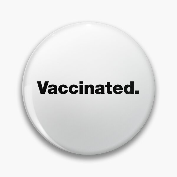 Item preview, Vaccinated (black letters) designed and sold by dudethecreator.