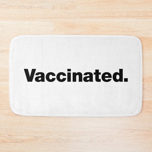 Item preview, Vaccinated (black letters) designed and sold by dudethecreator.