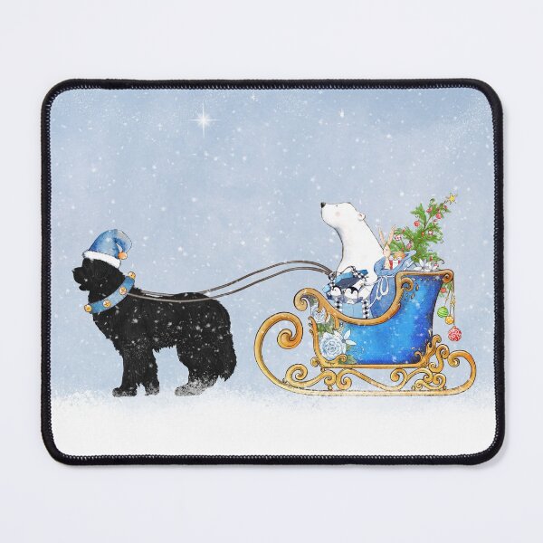Item preview, Dog Pulling Polar Bear Sleigh designed and sold by Christine Mullis.