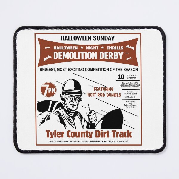 Item preview, Tyler County Demolition Derby Dirt Track Halloween Sunday designed and sold by Moderately Neato.