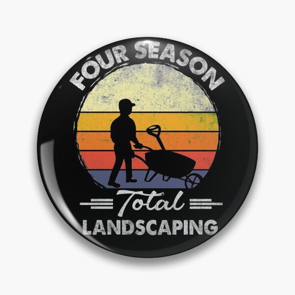 Item preview, Four Season Total Landscaping Vintage Retro Sunset Gardeners designed and sold by LAXIR.