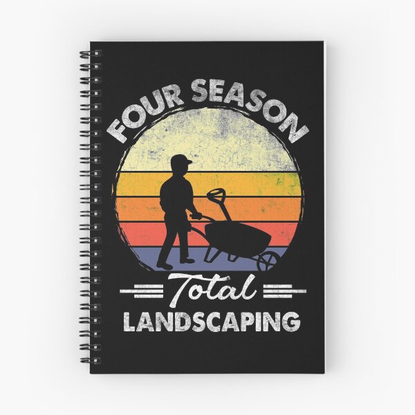 Item preview, Four Season Total Landscaping Vintage Retro Sunset Gardeners designed and sold by LAXIR.