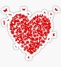 Wedding heart Sticker