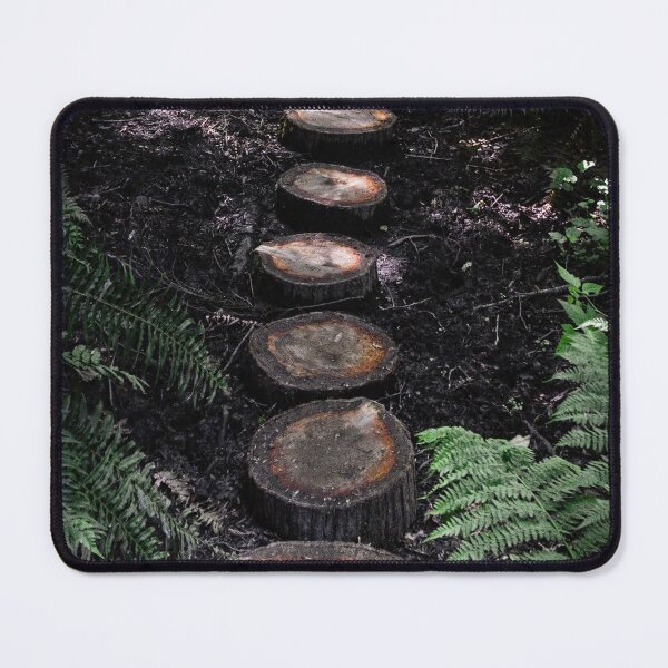 Item preview, Tree stump path in the forest designed and sold by Robtography.