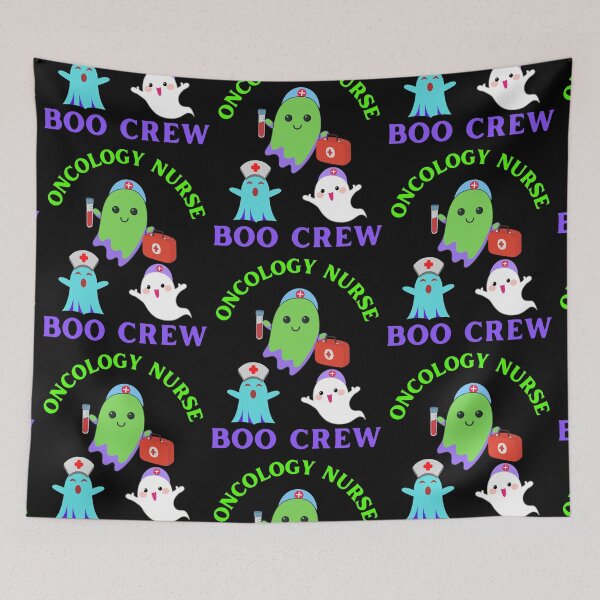 Aperçu de l'œuvre Infirmière en oncologie Boo Crew créée et vendue par WoodburyLake.