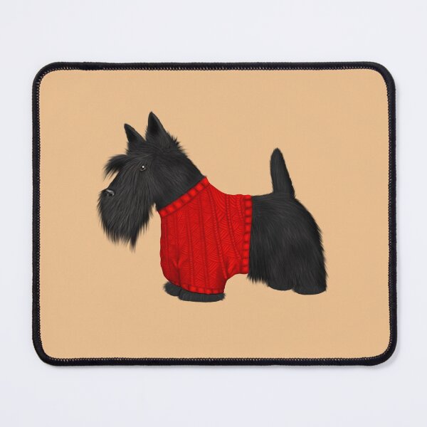 Scotty Dog in Red Jumper Mouse Pad