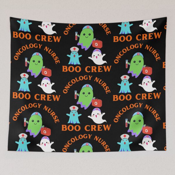 Aperçu de l'œuvre Infirmière en oncologie Boo Crew créée et vendue par WoodburyLake.