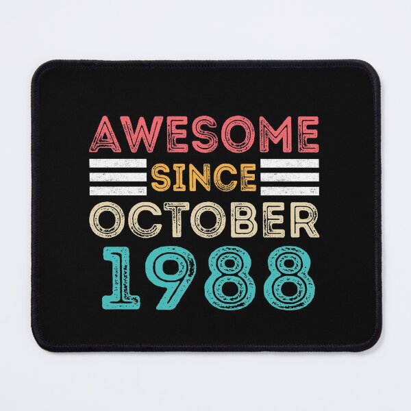 Item preview, Retro Vintage 32nd Birthday - Awesome Since October 1988 designed and sold by meedTee.