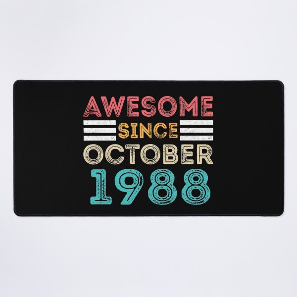 Item preview, Retro Vintage 32nd Birthday - Awesome Since October 1988 designed and sold by meedTee.