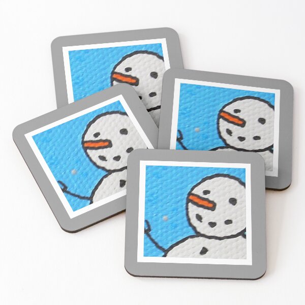 Item preview, Snowman Portrait #5 designed and sold by ErinBrieArt.