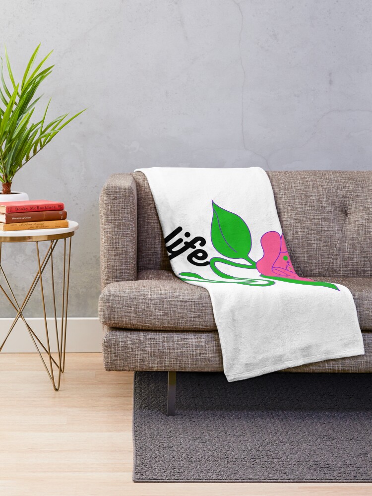 Thumbnail 2 of 6, Throw Blanket, Life. designed and sold by Dhilon2021.