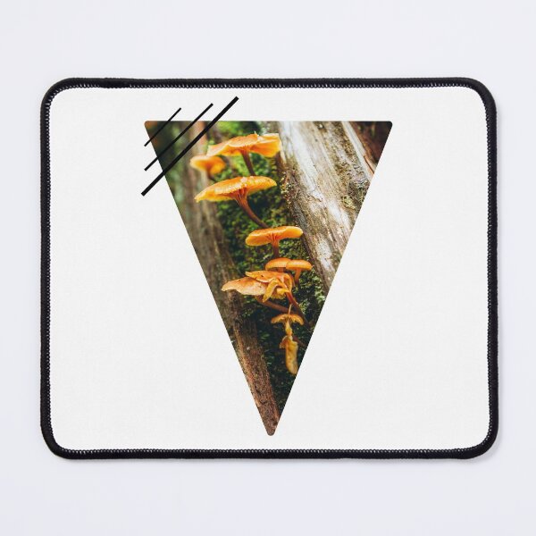 Item preview, Mushrooms on tree stump in forest designed and sold by Robtography.