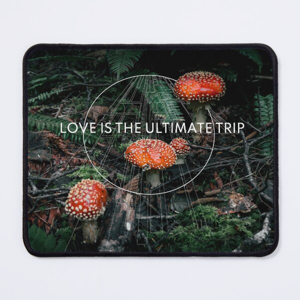 Item preview, Love is the ultimate trip Amanita Muscaria Mushroom Geometric  designed and sold by Robtography.