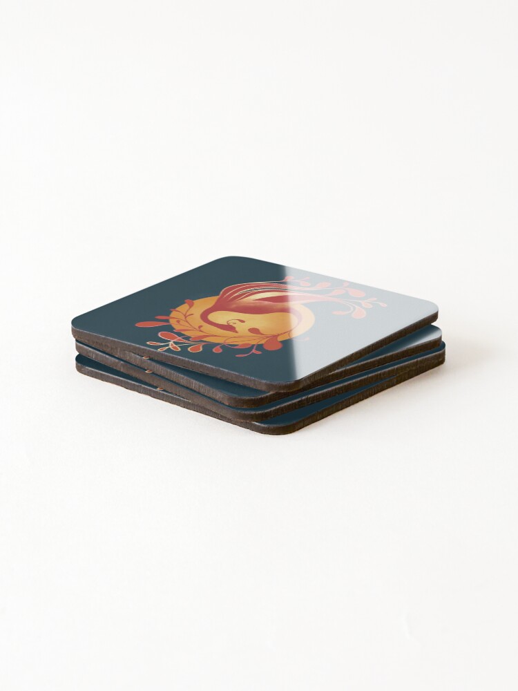 Thumbnail 4 of 5, Coasters (Set of 4), Phoenix Rising designed and sold by Embev389.