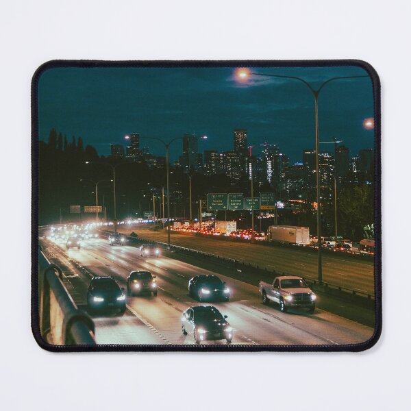 Item preview, Seattle Skyline Nightscape Highway designed and sold by Robtography.