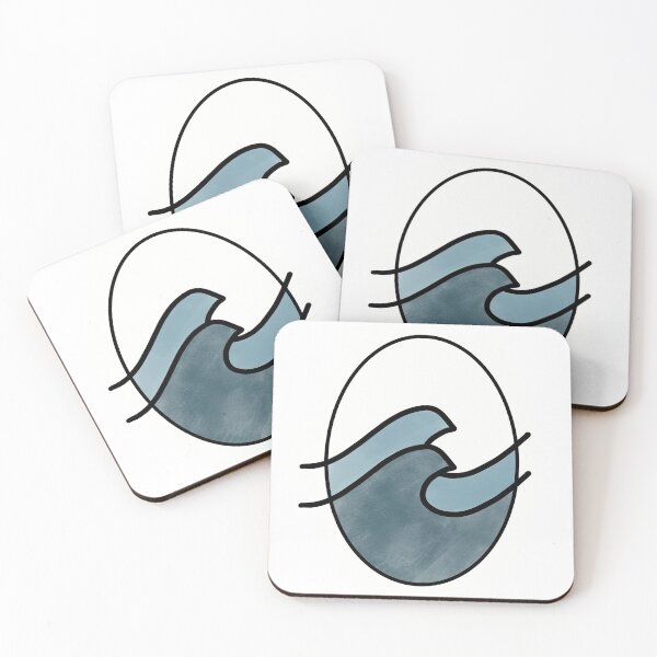 Item preview, Simple Waves Drawing designed and sold by makesbymiss.
