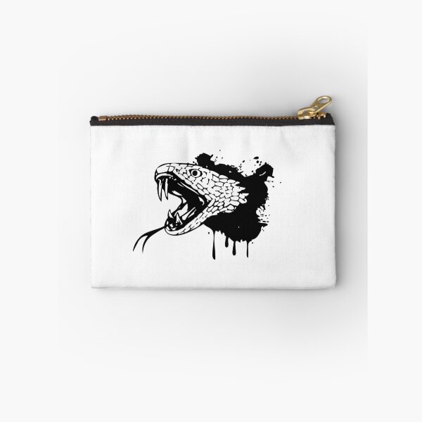 Item preview, snake viper bite graphic design black designed and sold by Avicularious.