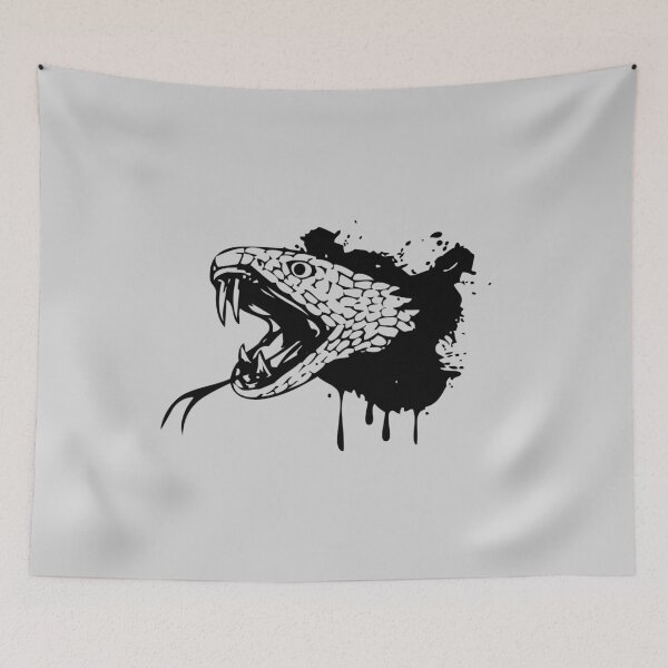 Item preview, snake viper bite graphic design black designed and sold by Avicularious.