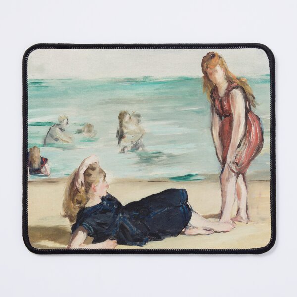 Item preview, Oil Painting On the Beach (ca.1868) by Edouard Manet designed and sold by Designedbysm.