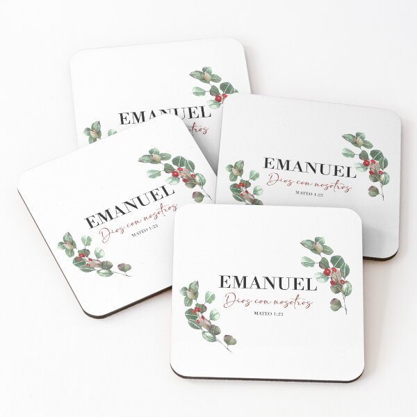 Item preview, Emanuel Dios con nosotros, Spanish Christmas Bible Verse designed and sold by latiendadearyam.