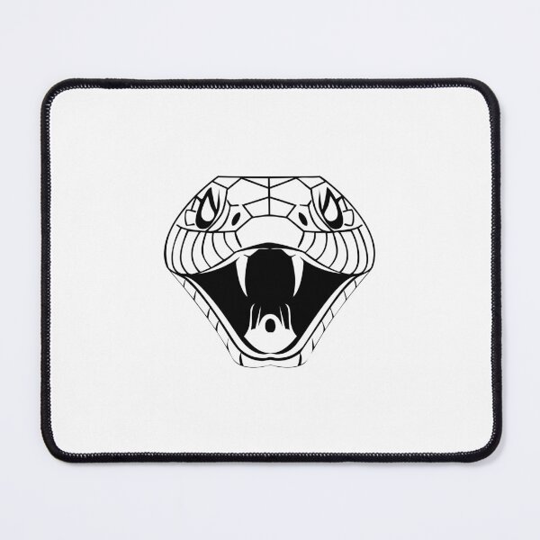 Item preview, snake viper head bite graphic design black designed and sold by Avicularious.