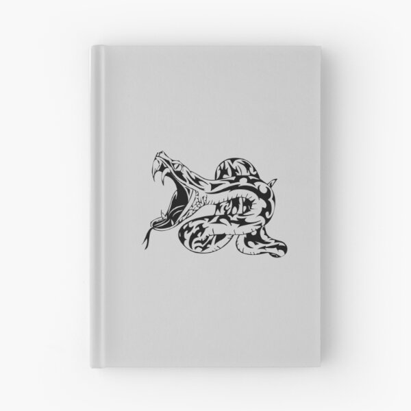 Item preview, snake viper head bite tribal graphic design black designed and sold by Avicularious.