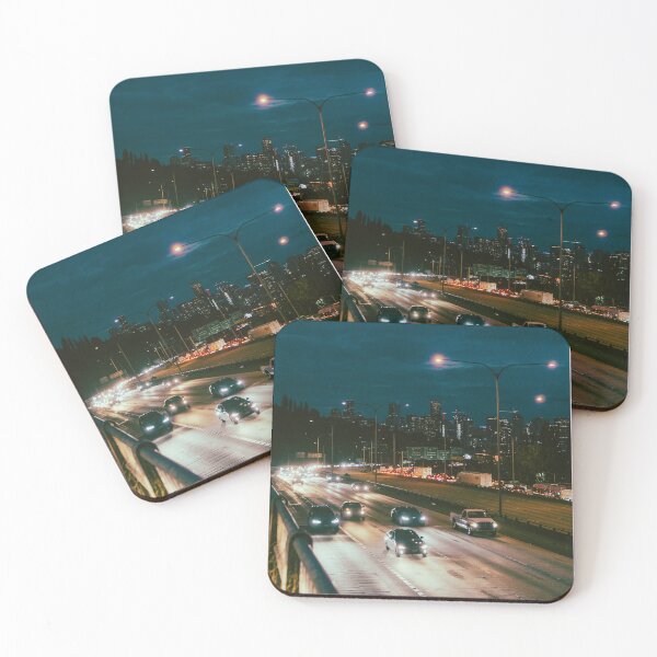 Item preview, Seattle Skyline Nightscape Highway designed and sold by Robtography.