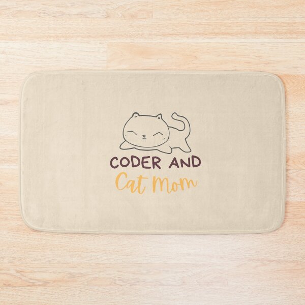 Item preview, Coder and Cat mom| Coding/Coder software engineer developer programmer geek STEM designed and sold by brinikki.