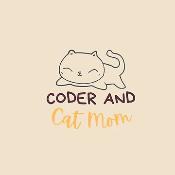 Artwork thumbnail, Coder and Cat mom| Coding/Coder software engineer developer programmer geek STEM by brinikki