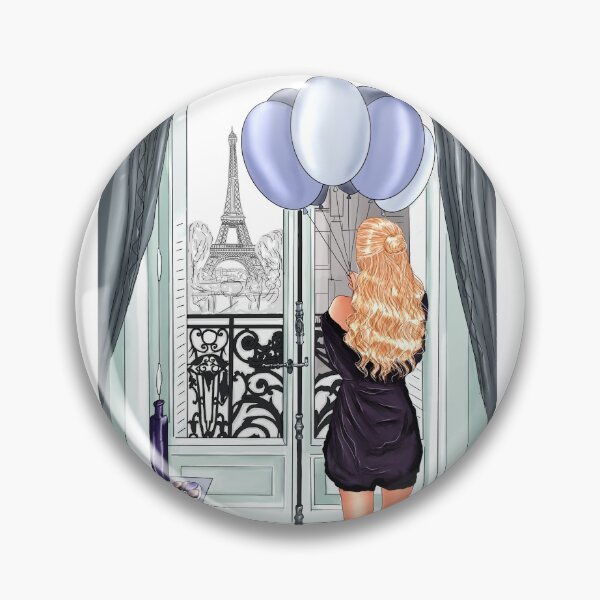 Item preview, blonde girl window to paris designed and sold by JuliaMosy.