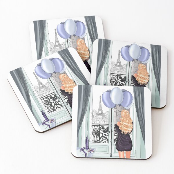 Item preview, blonde girl window to paris designed and sold by JuliaMosy.
