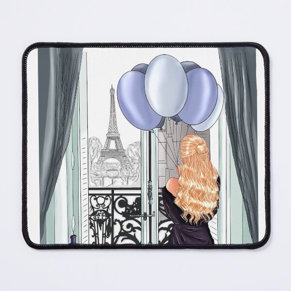 Item preview, blonde girl window to paris designed and sold by JuliaMosy.