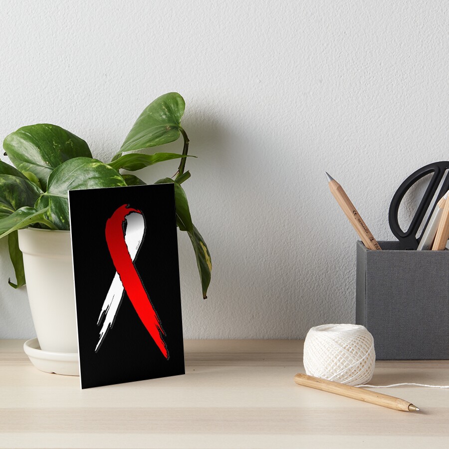 "Squamous Cell Skin Cancer Awareness Ribbon" Art Board Print for Sale