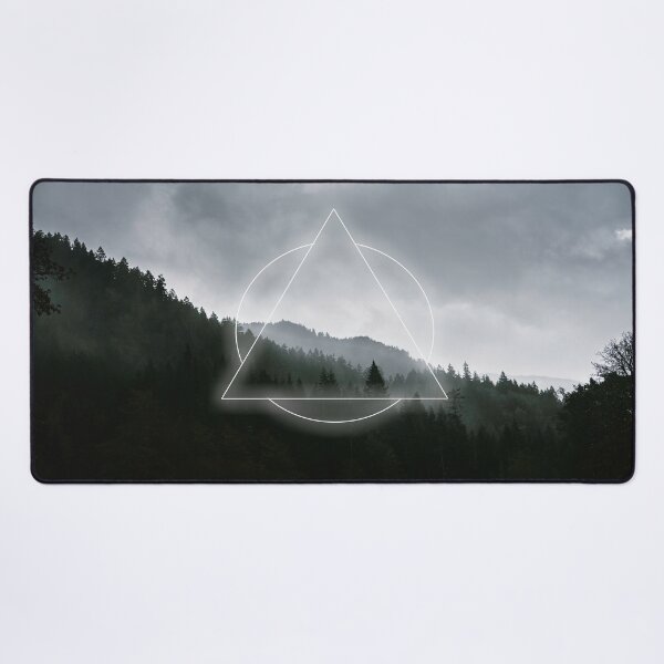 Item preview, Geometric Foggy Moody Forest Landscape designed and sold by Robtography.