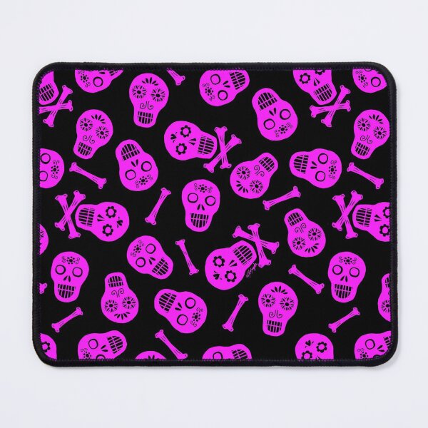 Item preview, Dia de los Muertos Pink Paper Skulls Pattern designed and sold by ArtVixen.