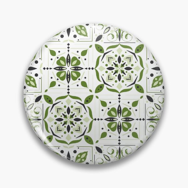 Aperçu de l'œuvre Motif de carreaux de porcelaine verte créée et vendue par BiancaPrintShop.