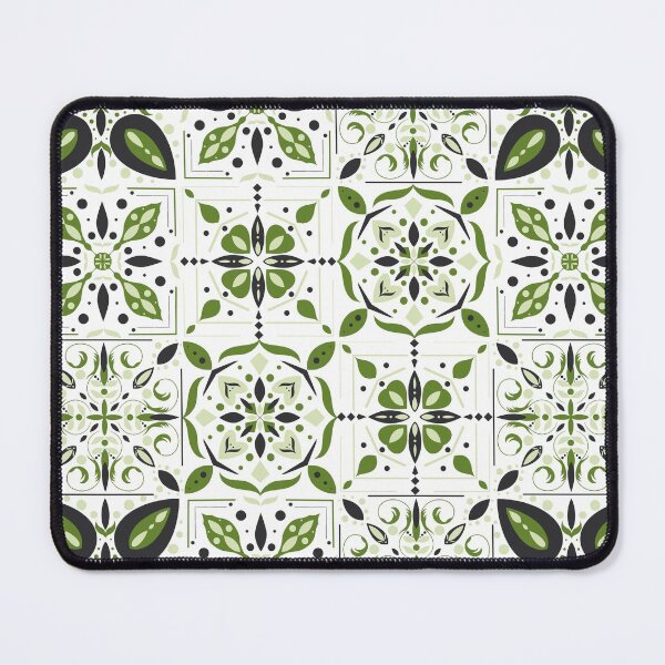 Item preview, Patrón de azulejos de porcelana verde designed and sold by BiancaPrintShop.