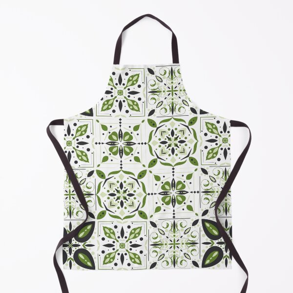 Item preview, Porcelain Green Tile Pattern designed and sold by BiancaPrintShop.