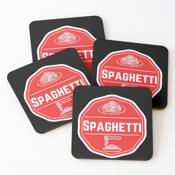Item preview, Spaghetti- Red Food Container Label  designed and sold by LabelStore.