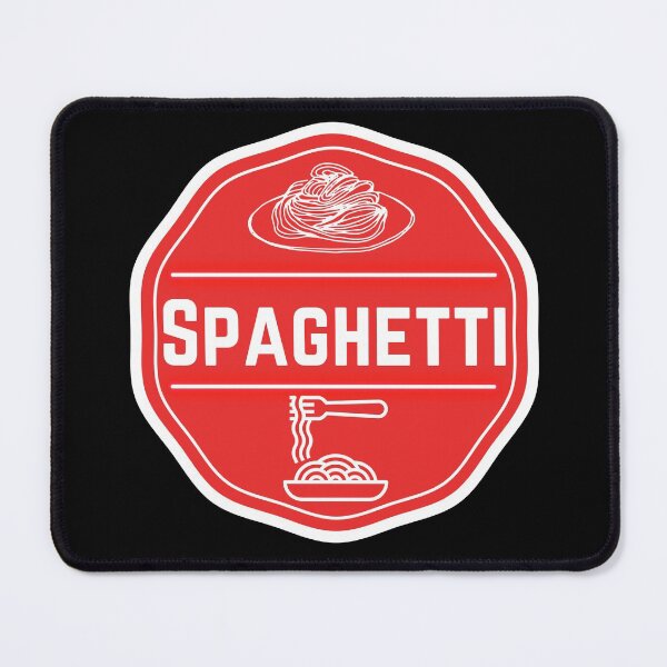 Item preview, Spaghetti- Red Food Container Label  designed and sold by LabelStore.