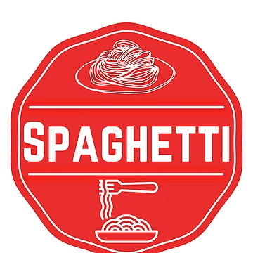 Artwork thumbnail, Spaghetti- Red Food Container Label by LabelStore