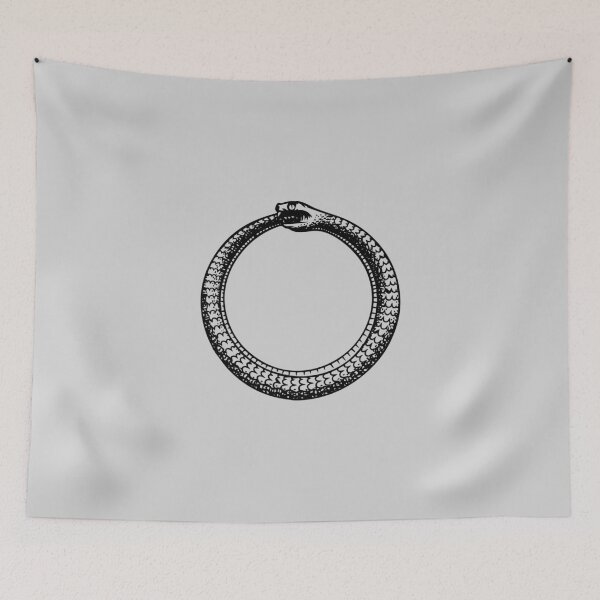 Item preview, snake viper biting it's tail graphic design black designed and sold by Avicularious.